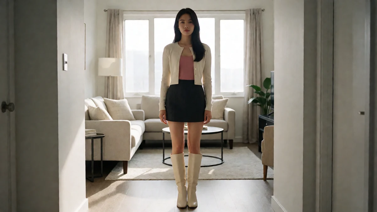 日日视频清纯女友手机专区栏目中的年轻女友风模特与手机片库场景